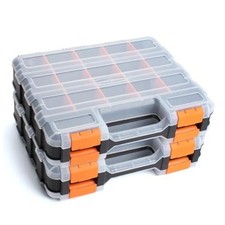 2 Pack Double Side Small Parts Organizer for Hardware 2Pack-34 Compartments