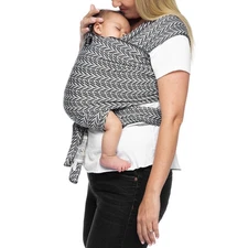 Moby Baby Wrap Carrier Evolution Petunia Pickle Bottom - Newborn Toddler Sling
