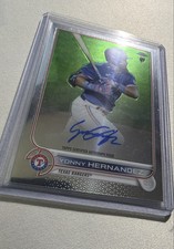2022 Topps Chrome - Rookie Autographs Yonny Hernandez #RA-YH (AU, RC)