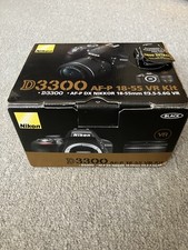 Nikon D3300 AF-P 18-55 VR KIT DSLR Camera 18-55mm Lens Kit Excellent Condition