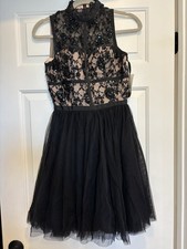 Sherri Hill Prom Winter Formal Pagaent Black Mini Dress New With Tags Size 4