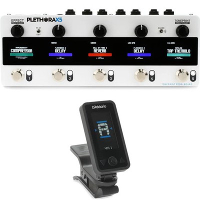 TC Electronic Plethora X5 TonePrint Multi-FX Pedalboard with Clip-on Tuner