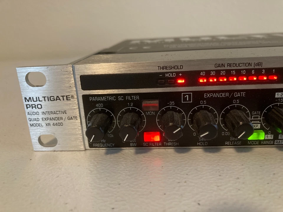 BEHRINGER MULTIGATE PRO XR4400 4-Chan Audio Interactive Quad Expander/Gate, - Image 2 of 4