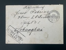 Feldpostbr. 1901 KD Feldpostexped. a. Peking n. Shanghai geprüft Mansfeld
