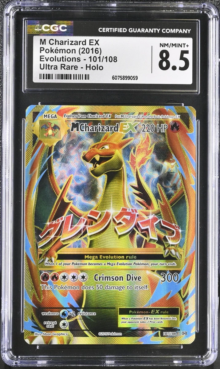 Pokémon TCG 8.5 Graded Charizard Individual Collectible Card Game