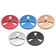 1/4 7 Inch Empty Tape Reel 3 Holes Aluminum Alloy Universal Open Sound Recording