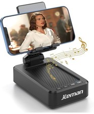 Cell Phone Stand with Wireless Bluetooth Speaker and Anti-Slip Base HD Surround