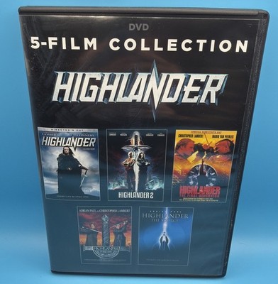 Highlander 5 Film Collection (DVD, 2017 2-Disc) Christopher Lambert Sean Connery