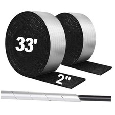 2 PCS 33ft Foam Insulation Tape Pipe Insulation Wrap, Waterproof Self 2 roll