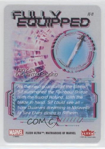 2024 Fleer Ultra Matriarchs of Marvel W pełni wyposażona Lady Sif #FE-11 09q5 - Zdjęcie 2 z 3