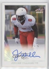 2016 Leaf Ultimate Draft Silver Spectrum 18/25 Jordan Williams-Lambert Auto 0b2