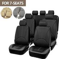 13pcs Pu Leather Seat Covers For Car Truck Suv Van 7-seats 3 Row Universal Fit 13pcs Pu Leather Seat Covers For Car Truck Suv Van 7-seats 3 Row Universal Fit