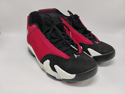 Air Jordan ブラック/レッド ハイカットシューズ Nike Air Jordan 14 Retro Black/Gym Red 487471-006 Men's Size 8.5