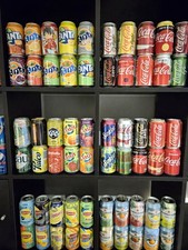 Getr&auml;nkedosen-Sammlung, verschiedene Sorten & Designs