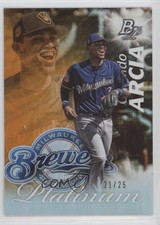 2017 Bowman Platinum Platinum Presence Orange 21/25 Orlando Arcia #PP-OA 3c5