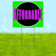 AFFORDABLE 18x24 Yard Sign Store Sale Plastic Corrugated WITH STAKE USA YS00000