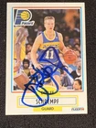 Hand Signed 1990-91 Fleer Detlef Schrempf IP AUTO NBA Indiana Pacers