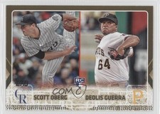 2015 Topps Update Rookie Combos Gold /2015 Scott Oberg Deolis Guerra #US312 0a1