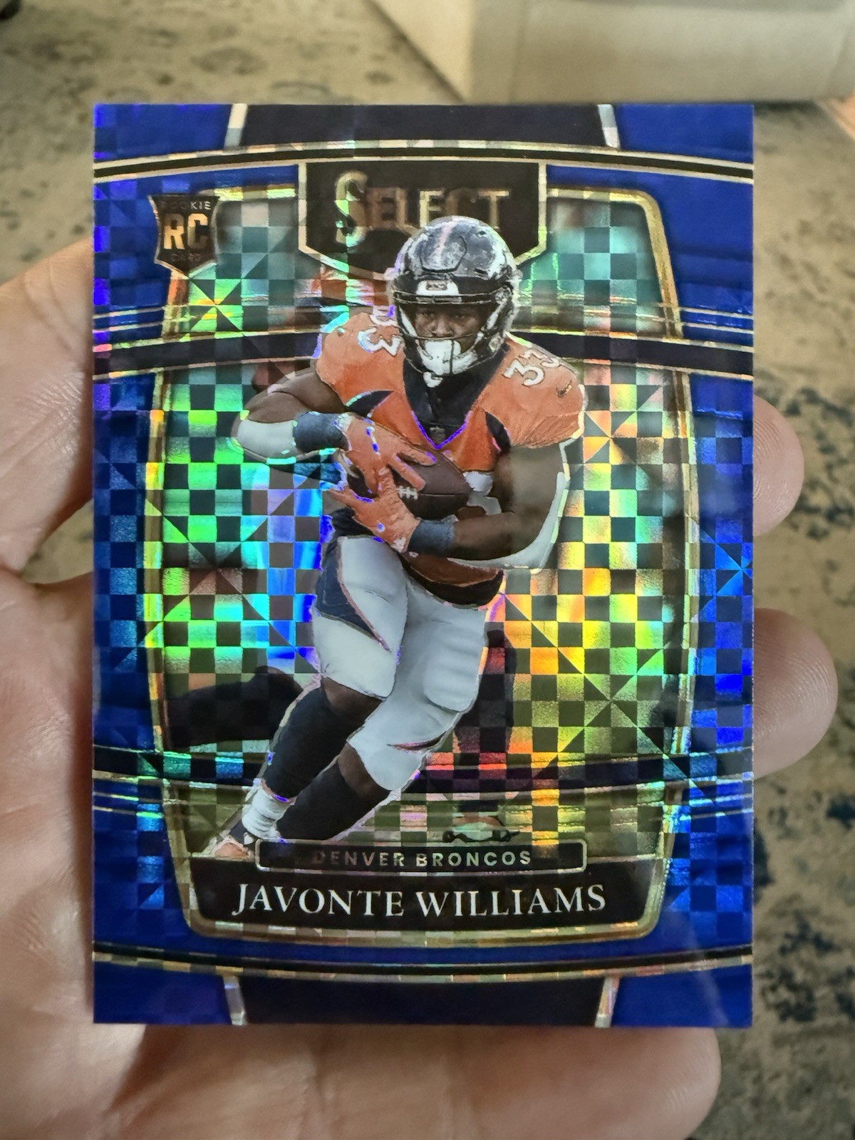 2021 Panini Select - Javonte Williams #57 Blue /199 Prizm Rookie🔥