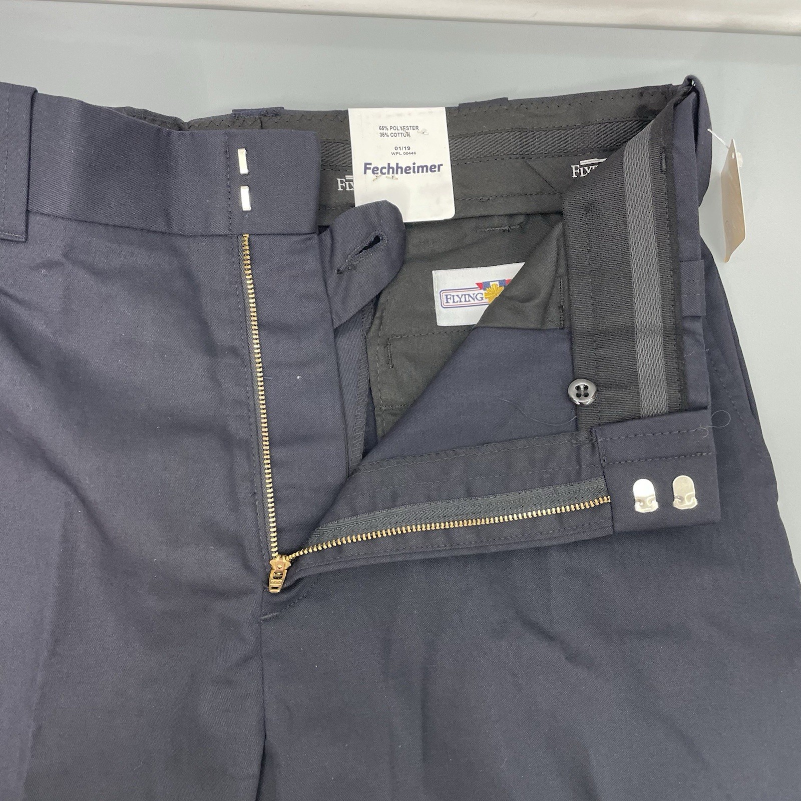 Flying Cross Valor Twill Pants Uniform Trousers Flex Waistband Navy Blue 36x32