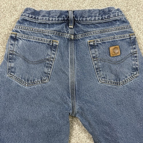 Carhartt Jeans Mens 28x32 Vintage Flannel Lined Straight Leg Denim B172 DST Y2K - Picture 11 of 11