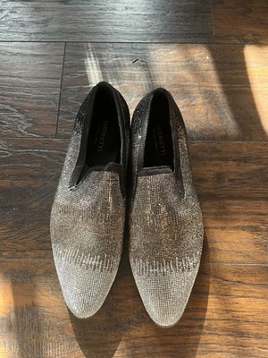Black Label Moretti ''Fabian'' Crystal Gem Shoes   Men s Size 12