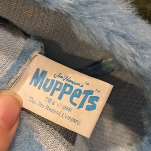 Go To Bed Fred Hand Puppet Blue 8" Sesame Street Muppets Jim Henson - Picture 4 of 4