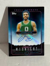2024 Topps Midnight Stroke Of Midnight Jayson Tatum Celtics AUTO