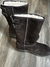 UGG Boots Women's #Chocolate #Suede Mid-Calf, Tab back Size 5, #y2k Never worn. 