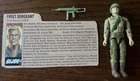 1984 GI Joe First Sergeant Duke Figure File Card Gun and Helmet