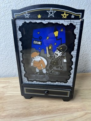 Designer: Koji Murai Orphée Aux Enfers Black Wood LockableBank Robbery Music Box