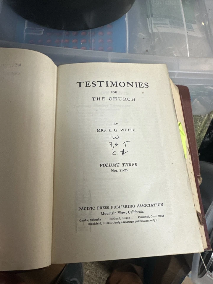 Testimonios para la Iglesia volúmenes 3 y 4 de Elena G. de White Foto 2 de 3