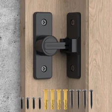 90 Degree Flip Barn Door Lock, Heavy Duty Sliding Gate Latches Locks for Gard...
