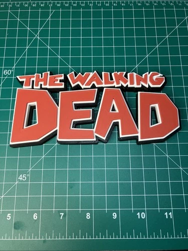 3D Printed The Walking Dead Sign Logo Fan Display Fan Art