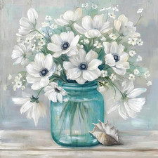 Diamond Art Kits for Adults,Flowers Diamond Painting Kits 12X12In