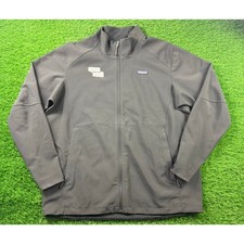 Patagonia Adze Jacket Mens 2XL Black Water Repellent Camping Hiking Grid Backer