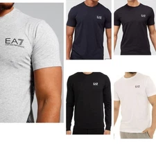 Emporio Armani EA7 Men's Casual Tee Cotton Crew Neck Short Sleeve Top