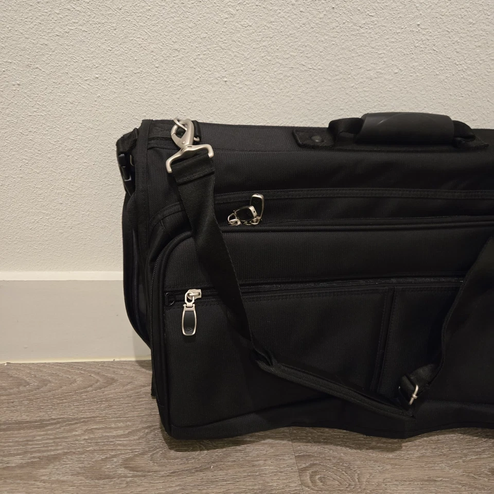 Skyway Hanging Garment Bag Black Trifold Luggage Suit Carrier Travel Fold-Up - Image 2 of 4