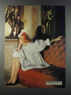 1981 Saint Laurent Fashion Ad