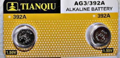 2 x TIANQIU 392 LR41 AG3 LR736 1.55V Button Battery Brand New !