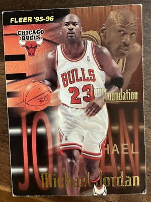 95-96 Fleer NBA FIRM FOUNDATION #323 MICHAEL JORDAN—Chicago Bulls