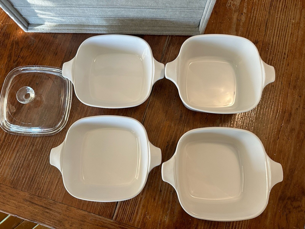 Saleブルーフラワー8091 4枚 Vtg corning ware blue corn flower casserole Set (4) 2x 2 4/4 2x 1
