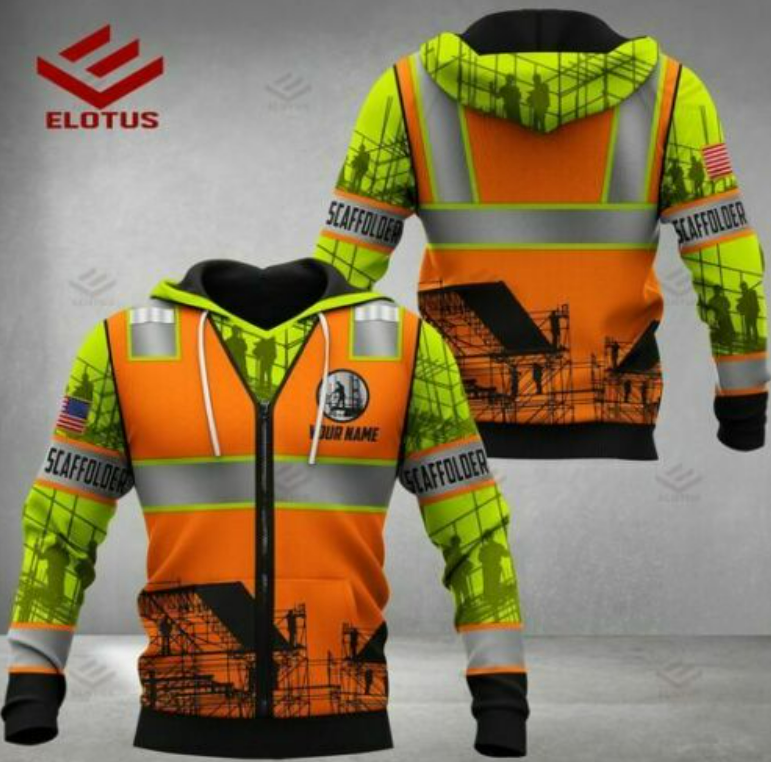 NEW PERSONALIZED SCAFFOLDER SAFETY Hoodie 3d, all printed,hoodie 3d new- new