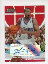 2005-06 Topps Finest Red Refractor Francisco Garcia Autograph RC!  144/199
