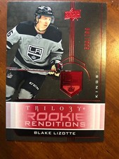 19-20 UD Trilogy Rookie Renditions Red Parallel RR-17 Blake Lizotte /799