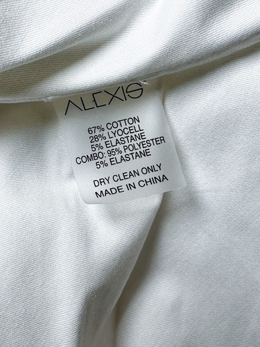 Alexis NWT April White Cotton Poplin Puff Sleeve Mini Shirt Dress XL NEW - Picture 4 of 4