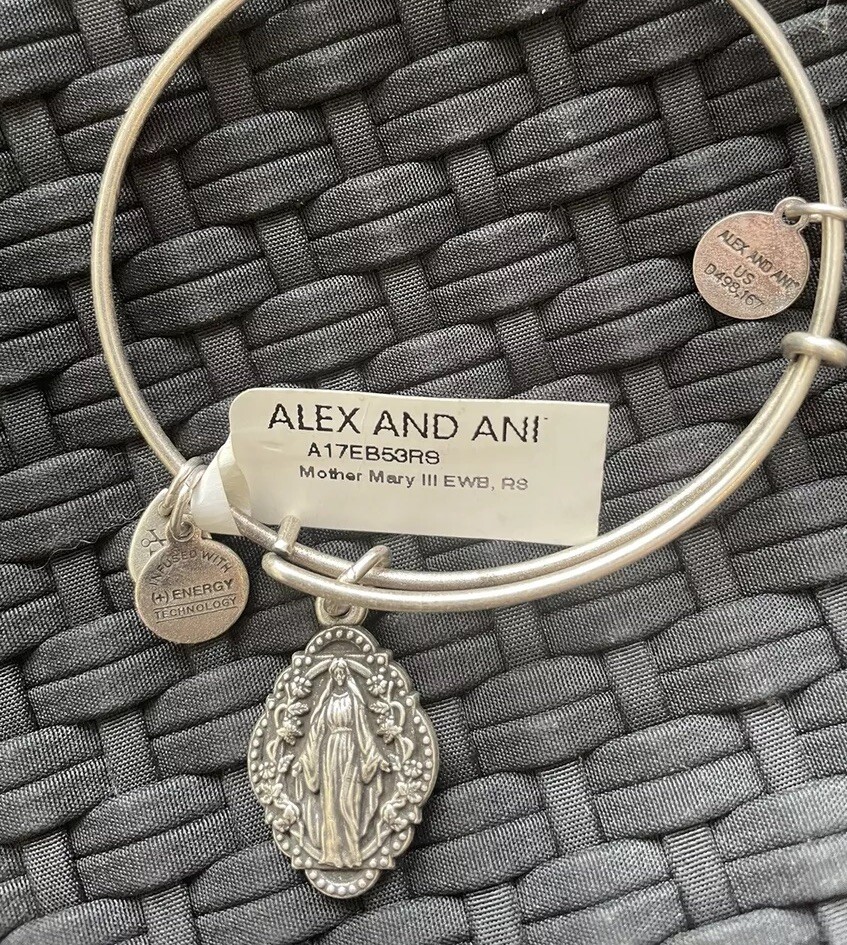 Alex and Ani Bangle Charm Bracelet 2015 Mother Shine Your Light Of Grace  III NWT