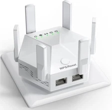 Zodthod WiFi Extender Signal Booster for Home Powerful 6 Antennas WiFi Booster -