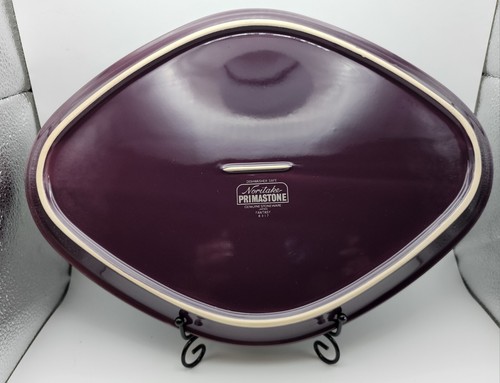 Vintage Noritake Primastone Fantasy 8317 Purple Diamond Shaped Platter 14.5" L - Picture 2 of 6