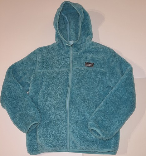 Giacca da bambina Eddie Bauer Teal in pile peluche con zip intera XL taglia 14-16 (donna S) - Foto 16 di 17